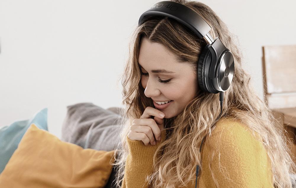 OneOdio Studio HiFi vezetékes fejhallgató - Fekete